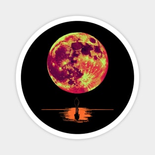 Lunar Eclipse 14 March 2025 Astronomy Lovers Men Women Kids Magnet